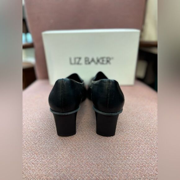 Liz Baker Millie Black 8M heels 2" - Picture 5 of 6